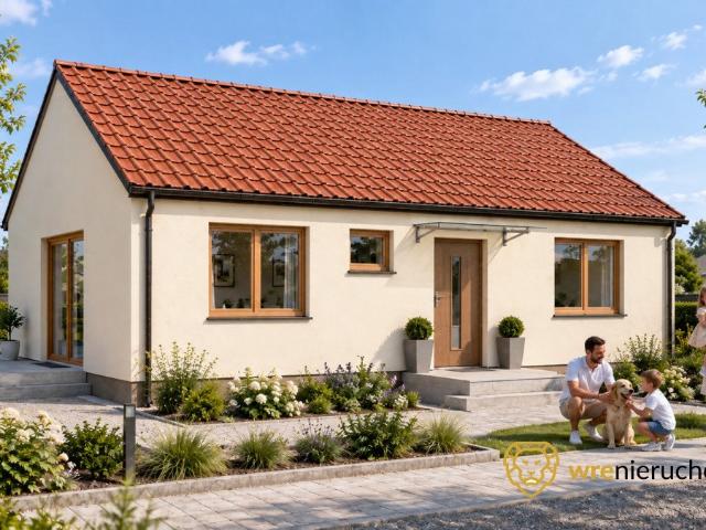 Polecam nowoczesny dom parterowy 80 m² z działką 564 m² w Piotrowicach