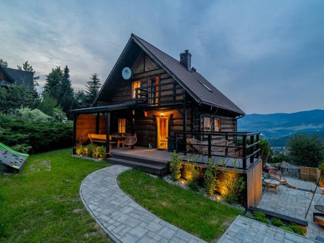 Polecam nowoczesny dom z bala 128 m² w Nowym Sączu