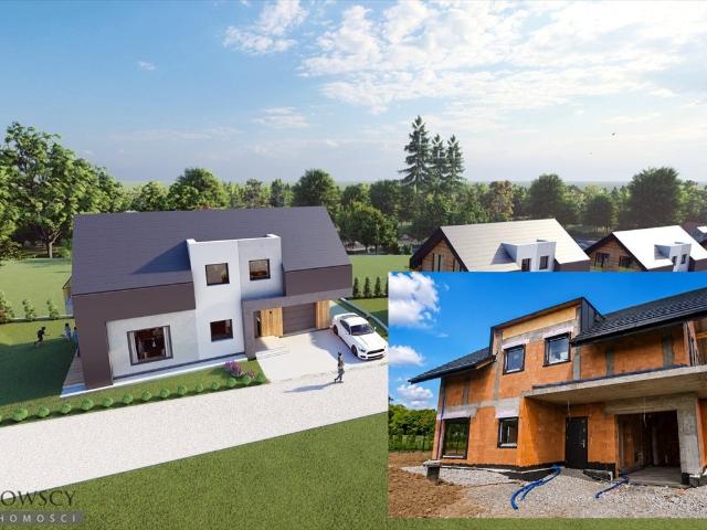 Polecam nowoczesny dom 127,75 m² w Bibicach z garażem i balkonem
