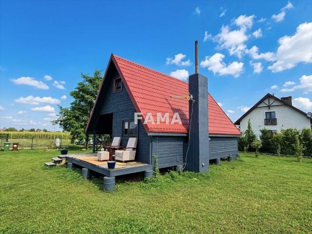 Polecam drewniany domek 34,4 m² z tarasem w Guźlinie