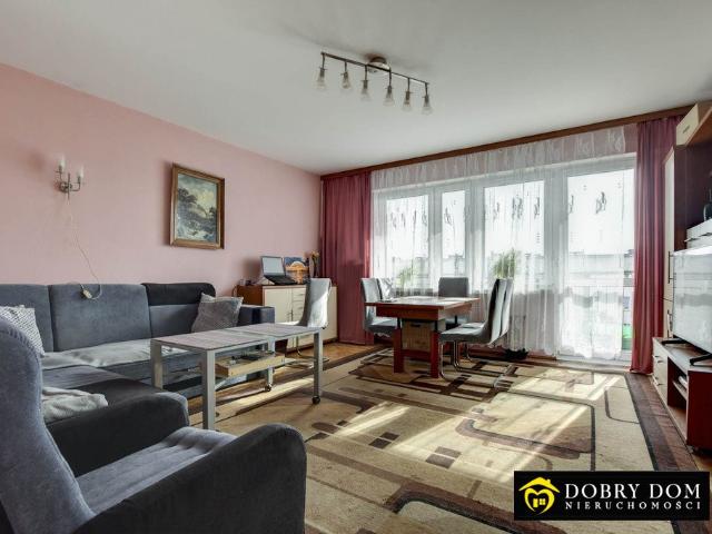 Polecam funkcjonalne 3 pokojowe mieszkanie 62 m² z dużym balkonem