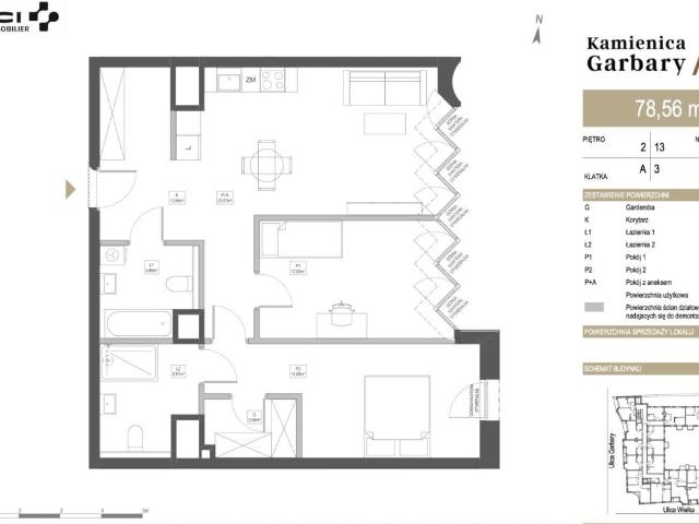 Polecam luksusowe 78,6 m² apartament w centrum Poznania