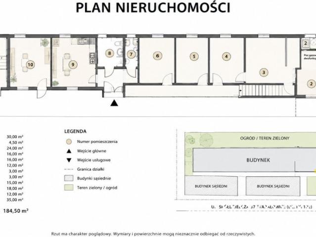 Polecam przestronny lokal 171 m² w centrum Starachowic
