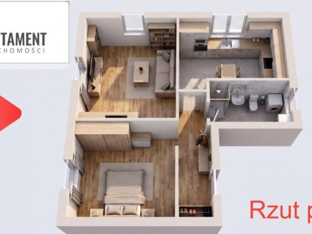 Polecam 37 m² mieszkanie w Teresinie z odnowionym blokiem