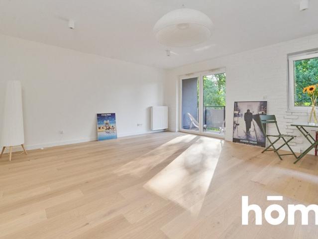 Polecam 49 m² z widokiem na zieleń i rzekę, garaż i komórkę
