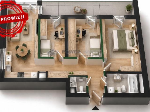 Polecam 4 pokojowe mieszkanie 73 m² z balkonem w Siemianowicach Śląskich