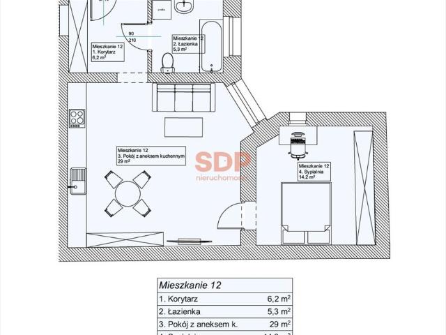 Polecam 54,7 m² mieszkanie w centrum Chorzowa z dużym potencjałem