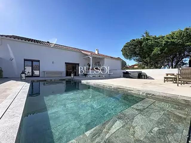 Pollestres 66450 Achat / Vente maison 7 pièces t7 piscine terrasse
