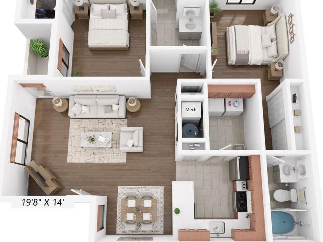 Polo Villas 2 Bedroom Apartment for Rent at 4201 Jewetta Ave, Bakersfield, CA 93312 Emerald Estates