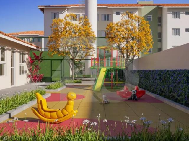 Portal das Cores: Apartamentos com Piso em Cerâmica e 1 Banheiro