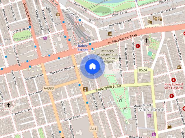 Portman Mansions, Chiltern Street, London