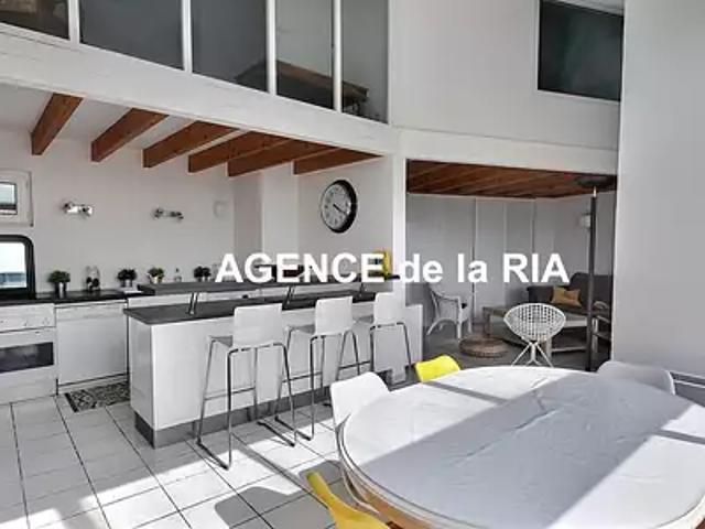 Pornic 44210 Achat / Vente appartement 5 pièces t5 au dernier étage terrasse