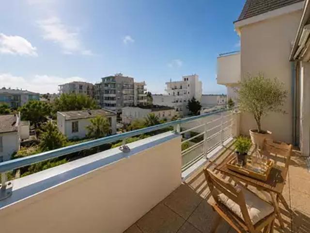 Pornichet 44380 Achat / Vente appartement 4 pièces t4 au dernier étage terrasse