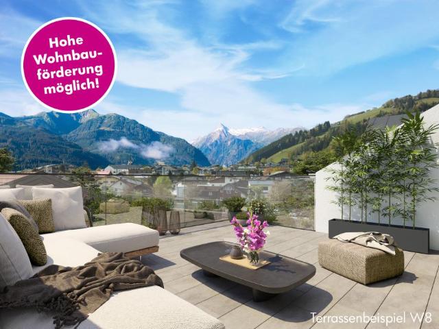 Porscheallee W8 Dachgeschosswohnung mit Panoramaterrassen und fantastischen Bergblick