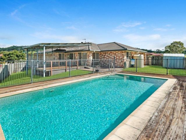 Potential Filled Family Living with a Pool