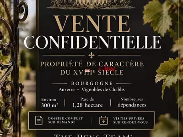 Pourrain 89240 Achat / Vente maison 12 pièces t12 terrasse parking