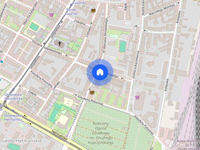 Poznań Łazarz duża kawalerka z balkonem wolna od zaraz blisko komunikacja