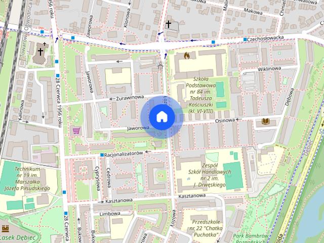 Poznań Dębiec ul. Łozowa kawalerka po remoncie