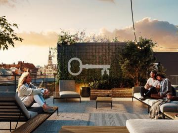 Luksusowy dwupoziomowy penthouse z tarasem i widokiem