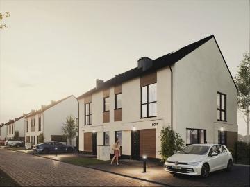 Nowoczesny dom 110m² z garażami i funkcjonalnym układem