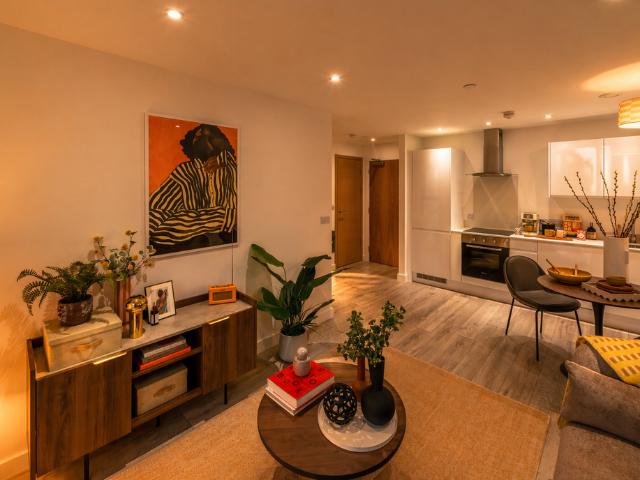 Plot Apartment 47 at The Radiant, The. 1 bed apartment to rent £1,025 pcm £237 pw
