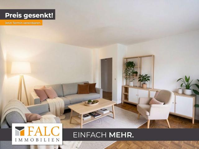 Platz für eigene Ideen: Renovierungsbedürftige 3 Zimmer Wohnung mit Balkon & neuem Badezimmer