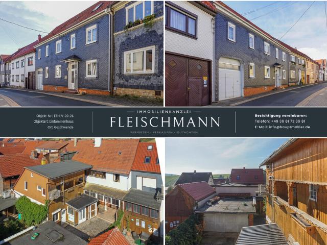 Platz ohne Ende – Wohn und Geschäftshaus mit 2 Einheiten, Garagen und Durchfahrt