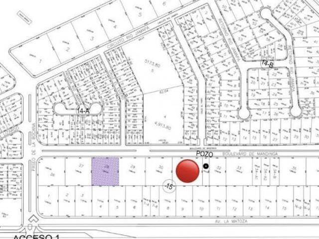 PLAYAS DEL CONCHAL, Terreno en VENTA de 1,890 m2 sobre Boulevard Principal
