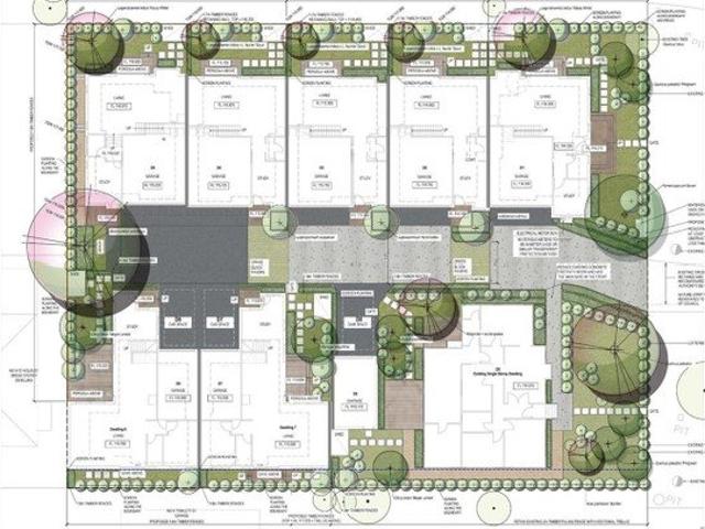 PLANS AND PERMITS FOR SEVEN TOWNHOUSE SITE!