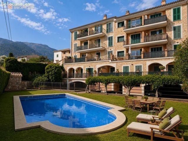 Planta Baja con Espectacular Terraza de 40 m2, Piscina y Vistas a la Serra de Tramuntana en Sóller