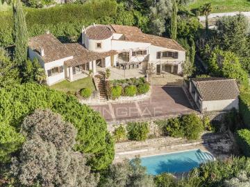 Plascassier – Villa provençale avec vue panoramique sur la m. 240m² Grasse