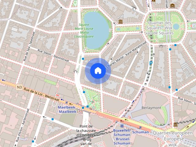 Pleasant ensuite single bedroom near Schuman metro