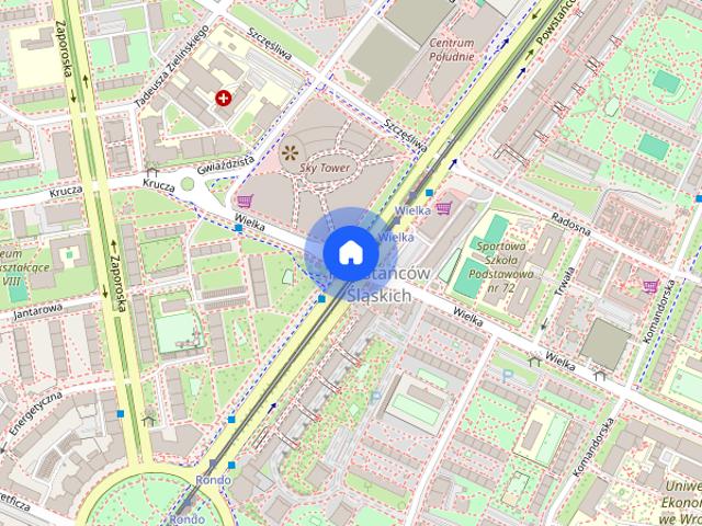 PL/RU/ENG Dwupokojowe mieszkanie/Klima/Balkon/Blisko centrum