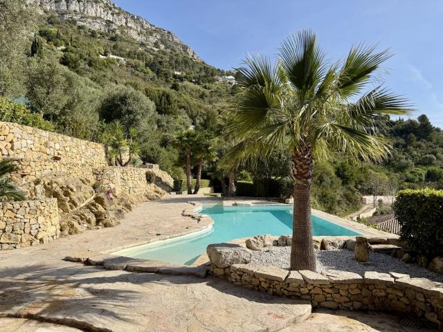 Provençal style villa of character with pool and sea view