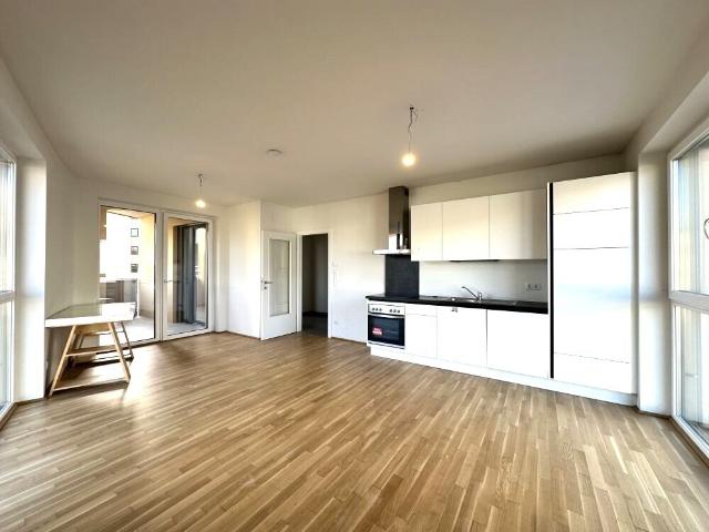 Provisionsfrei & 1. Monat mietfrei! – Lichtdurchflutete, moderne 2 Zimmer Wohnung mit Loggia und KFZ Tiefgaragenabstellplatz