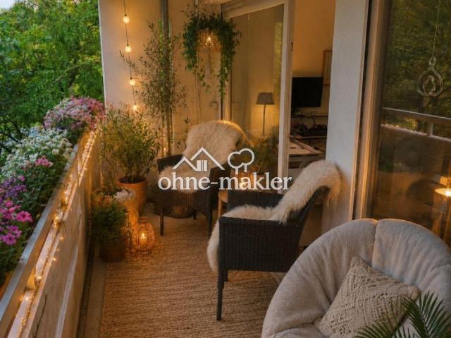 Provisionsfrei! 2 Zi Wohnung Wiesbaden Kurparkblick 2 Balkone TG