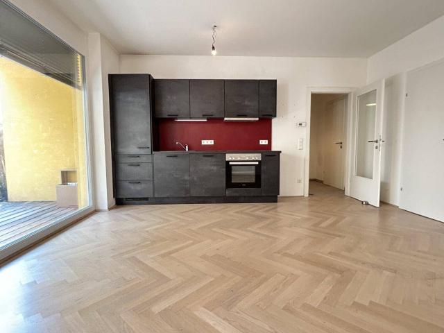 PROVISIONSFREI! 2 Zimmer, Terrasse, Fischgrätenparkett – hochwertige Erdgeschoßwohnung nahe der Mur