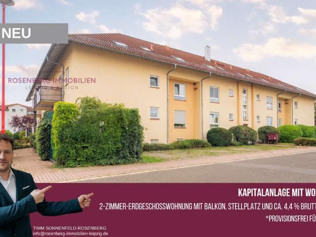 Provisionsfrei: 2 Zimmer Kapitalanlage in Leipzig Altwest mit Stellplatz & Balkon