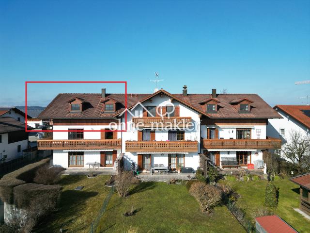 Provisionsfrei 3 Zi. DG Wohnung inkl. TG mit Wendelsteinblick FREI