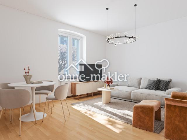 Provisionsfrei: 3 Zimmer Balkonwohnung im Hochparterre eines kernsanierten 4 FH, Weimar Nordvorstadt
