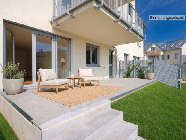 Provisionsfrei! 3 Zimmer Neubauwohnung mit großem Eigengarten