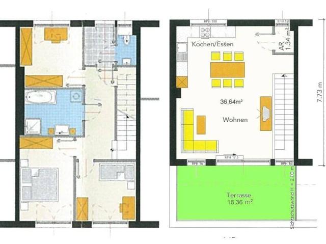Provisionsfrei: traumhafte Maisonette Wohnung mit großer Terrasse und Tiefgarage in LKH Nähe / Ragnitz