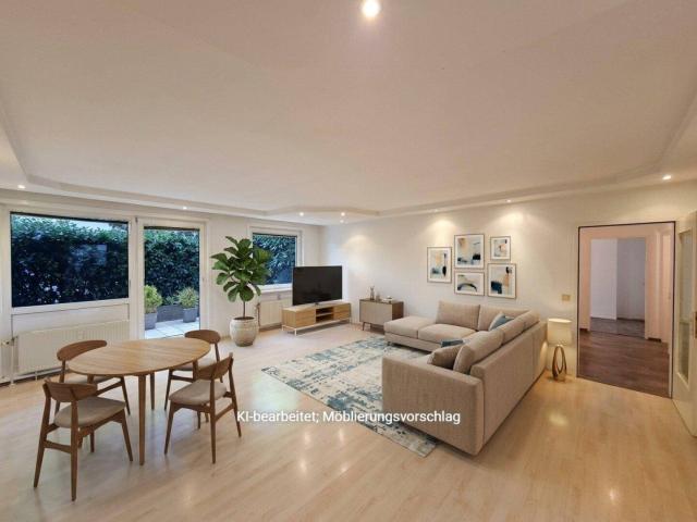 PROVISIONSFREI VOM EIGENTÜMER! GARTENWOHNUNG! 3 ZIMMER WOHNUNG MIT TERRASSE UND EIGENGARTEN!