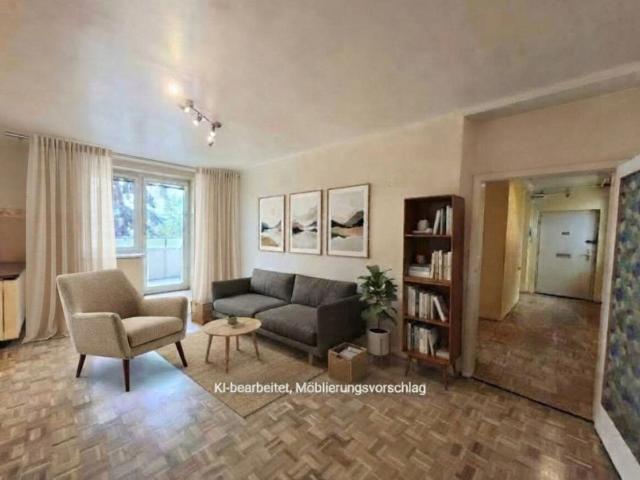 Provisionsfrei vom Eigentümer! Innenhoflage! Interessante 3 Zimmer Wohnung mit Balkon Nähe Matznerpark!