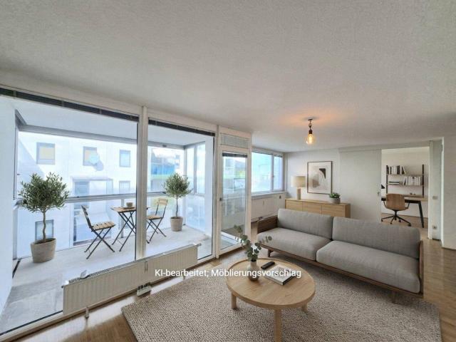PROVISIONSFREI VOM EIGENTÜMER! MONTE LAA! GROSSZÜGIGE 2 ZIMMER WOHNUNG MIT LOGGIA!