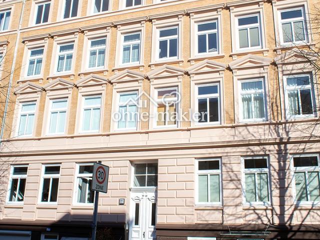 PROVISIONSFREI VON PRIVAT – Stilvolle, vermietete 3 Zimmer Jugendstilwohnung mit Balkon und EBK in Hamburg Eilbek