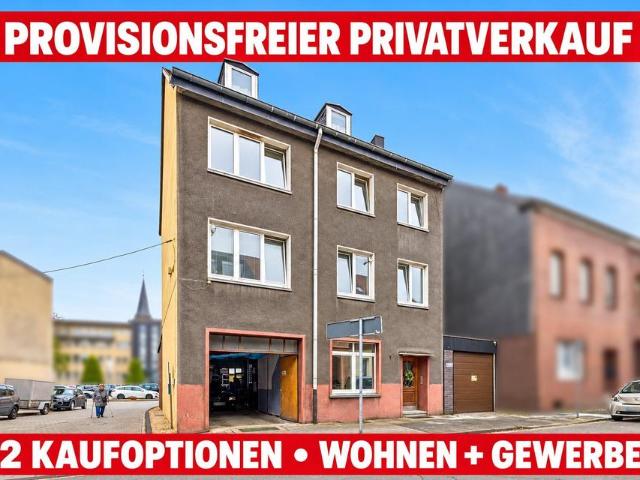 Provisionsfrei: Wohn Geschäftshaus mit Halle – 2 Kaufoptionen