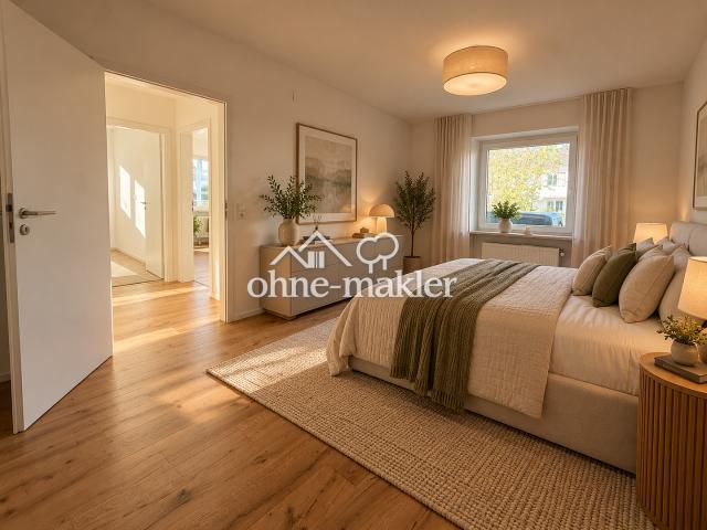 PROVISIONSFREI | Wohnkomfort mit nur 3 Stufen – 3 Zimmer, Südwestbalkon & Stellplatz
