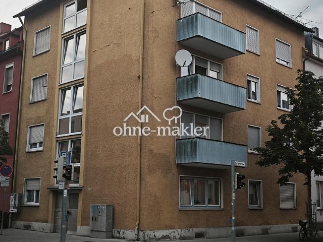 Provisionsfrei: Zentrum Neu Ulm: Klimatisierte 3 Zimmer Wohnung mit 2 Balkonen 74 m²