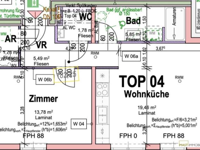 PROVISIONSFREI Beeindruckend aufgeteilte 2 Zimmer Garten Wohnung inkl. EWE Einbauküche in Pixendorf